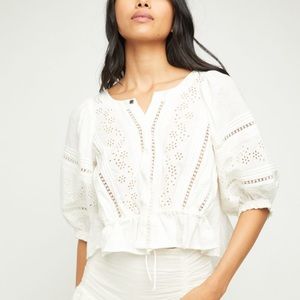 Free People Daisy Chains Eyelet Top
